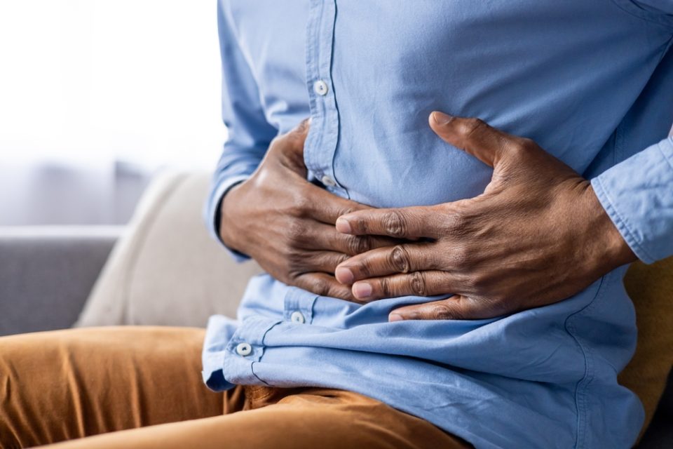 Man with gut inflammation
